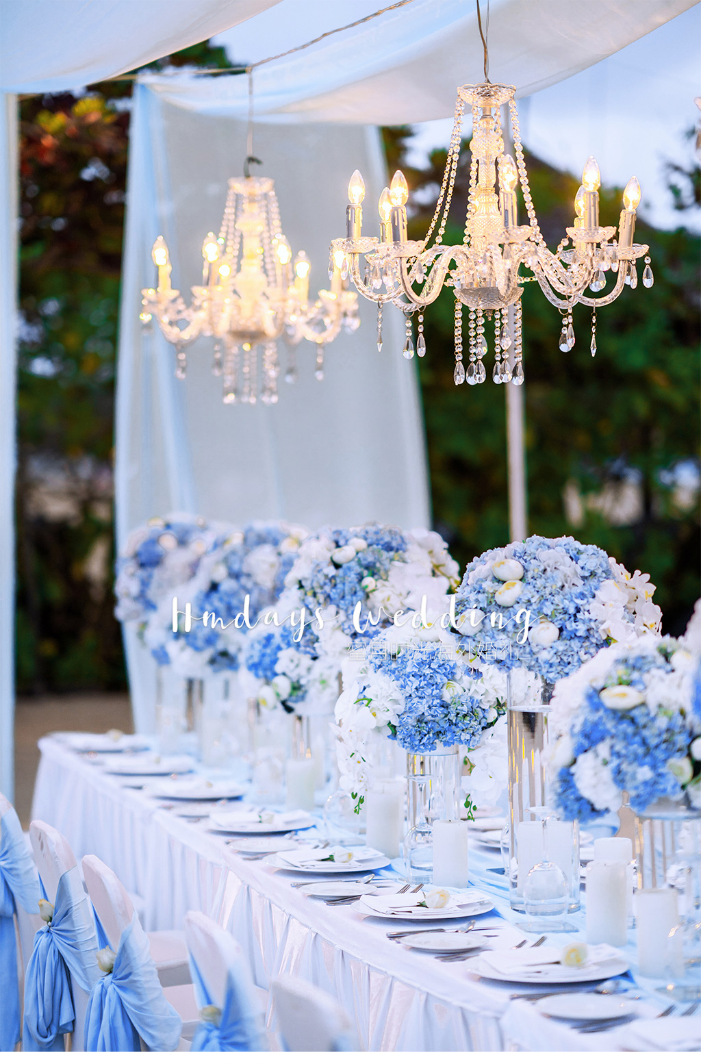 海外婚礼巴厘岛高端婚礼布置|水晶蓝色|crystal blue|海外婚礼定制中高端布置案例|巴厘岛婚礼布置定制案例